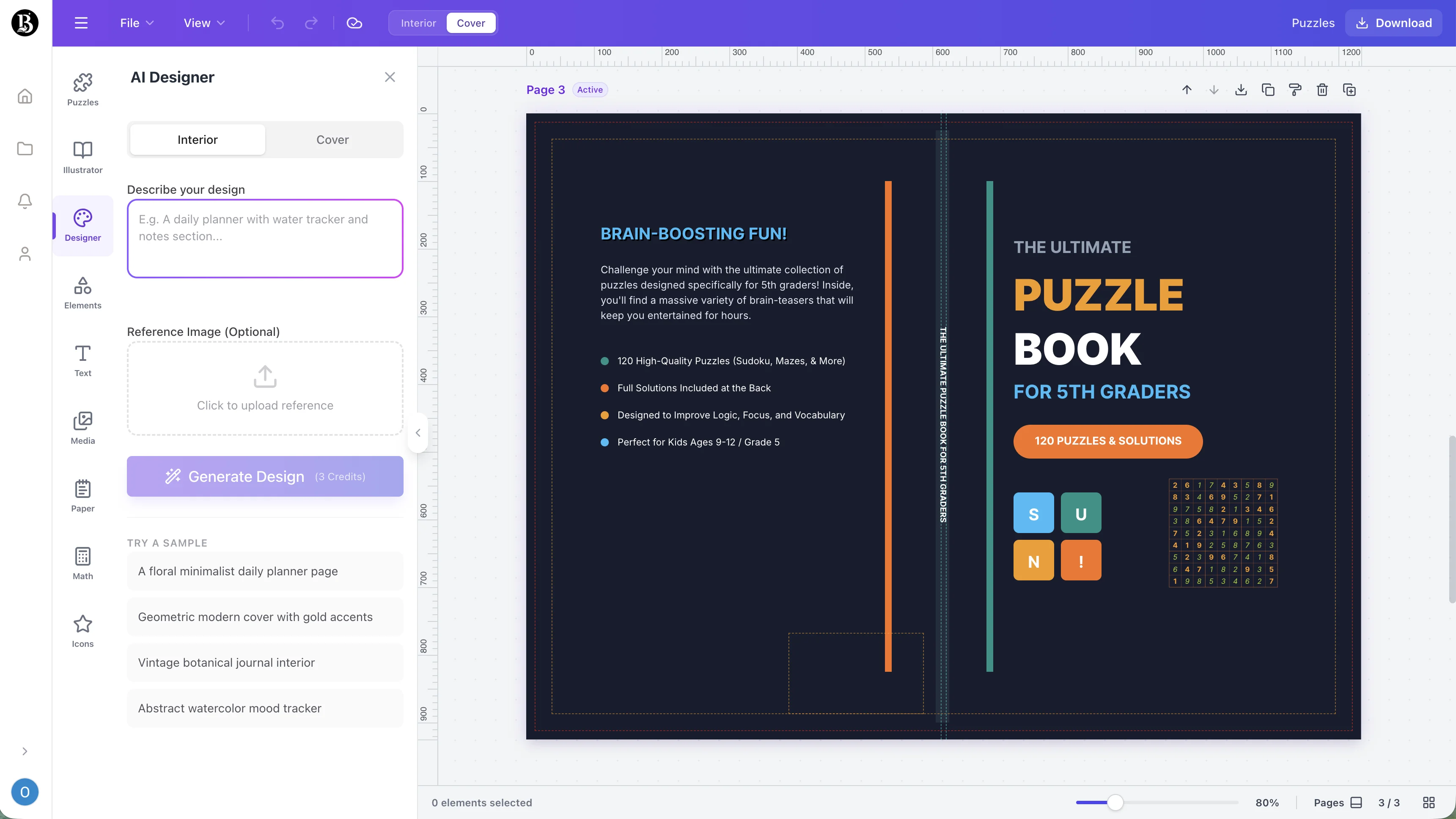 A new design layout every time